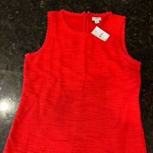 JCrew bright red/orange top